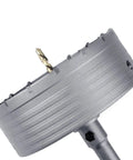Heavy Duty Concrete Hole Saw 160 Millimeter 6.3 Inch angle view showing tungsten carbide teeth and SDS Plus shank.