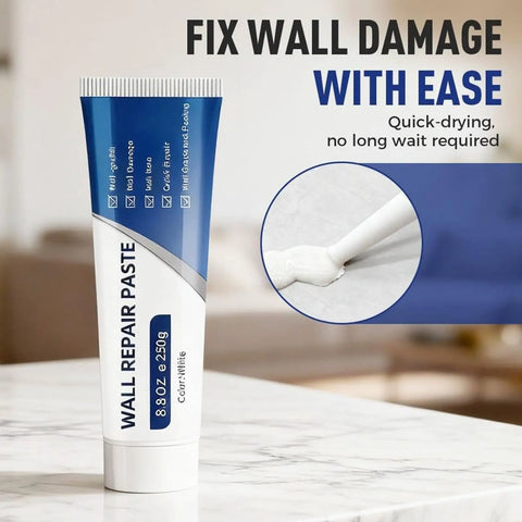 Drywall Repair Paste 500g Quick Drying White Resin Putty For Holes And Cracks No Mess Seamless Finish Crack Filler Wall Repair Kit