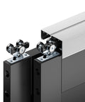 Go To 6 Ft Bypass Closet Door Track Kit With Top Mounted Hardware For Two Door System In Heavy Duty Aluminum Smooth And Quiet Operation