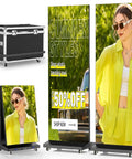 No Sweat Setup 80 Inch P1.86 Led Digital Signage Display With Smart Publishing Suite And Rugged Flight Case Foldable Ad Kiosk setup with display and case.