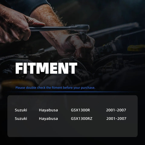 Mechanic working on Suzuki Hayabusa GSX1300R GSX1300RZ 2001-2007 for Hayabusa Fuel Pump Replacement