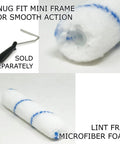Premium 6 Inch Mini Paint Roller Covers With 3 8 Nap Microfiber For Doors Trim And Cabinets 432 Pack Case Lot with mini frame and microfiber foam.