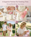 Portable Breastmilk Cooler For Travel And Daily Grind, Reusable 22oz Two Pack Bottle Chiller With 24 Hour Surround Cooling, BPA Free Insulated Carrier keeps milk fresh during outings.