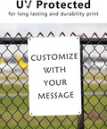 Grab This Pro Level Aluminum Sign 10 By 7 Inches Rust Free Outdoor Display Board Waterproof Reflective Surface Totally Fire Finish on a fence.
