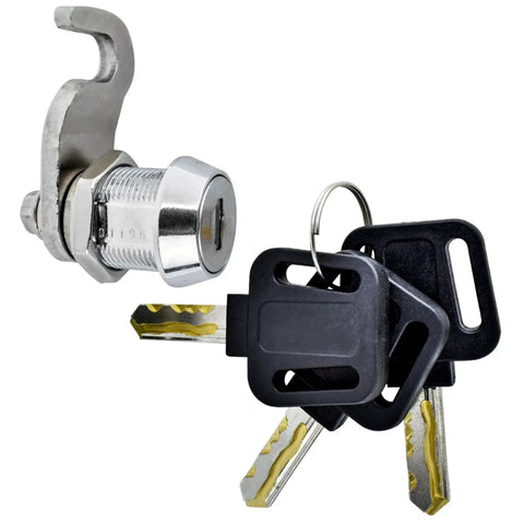 Chrome alloy hook cam with keys for Rugged High Security Steel Locking Wall Mounted Mailbox Drop Box With Anti Pry Latch