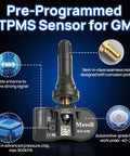 TPMS Sensor for GM Vehicles 4 Pack Fits Chevy Silverado Tahoe Suburban Colorado Impala GMC Yukon Sierra Buick Enclave Envision Encore Cadillac CTS XTS Easy Install Replacement After 2006 pre-programmed sensor