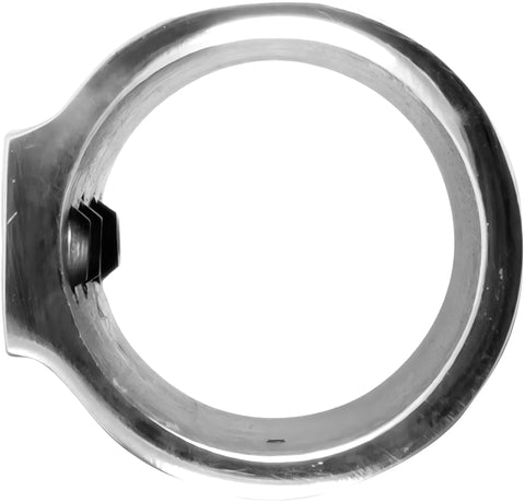 Stainless steel marine pipe fitting ring clamp with bolt, 25mm (1 in) size, 2-pack