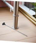 Portable Water Leak Detector Rod For Underground Pipelines And Pipes With High Sensitivity Tracking, Stainless Steel And Plastic Build, Your Go To Inspector For Home Plumbing And Industrial Water Systems, Durable Leak Tester Tool, stainless steel rod on floor