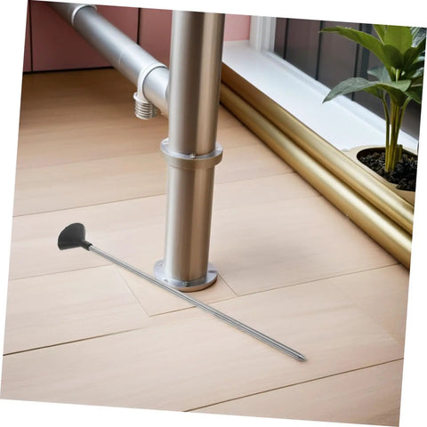 Portable Water Leak Detector Rod For Underground Pipelines And Pipes With High Sensitivity Tracking, Stainless Steel And Plastic Build, Your Go To Inspector For Home Plumbing And Industrial Water Systems, Durable Leak Tester Tool, stainless steel rod on floor