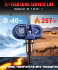 Bluetooth TPMS Sensor For Tesla Model 3 Model Y Model S And X Direct Fit With Stable Signal Auto Pairing Plug And Play No Programming Required OE Style Tire Pressure Monitoring For 2020 To 2026, dual sensor view