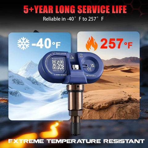 Bluetooth TPMS Sensor For Tesla Model 3 Model Y Model S And X Direct Fit With Stable Signal Auto Pairing Plug And Play No Programming Required OE Style Tire Pressure Monitoring For 2020 To 2026, dual sensor view