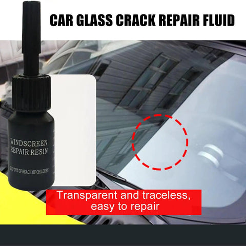 Pro Grade Auto Glass And Surface Repair Kit With Resin Fluid For Windshield Chips And Cracks Quick Fill And Smooth Finish
