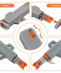 Push To Open Door Latch Kit 5 Pack Non Magnetic Heavy Duty Hidden Door Push Release mechanism details