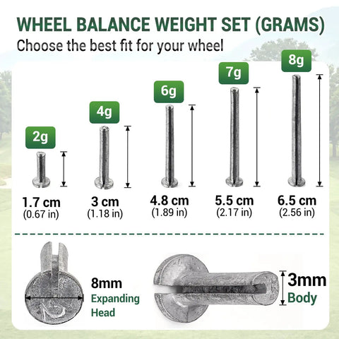 20 Piece Golf Club Weight Set For Swing Weight Tuning With 2g 4g 6g 7g 8g Weights Slim 3mm Profile Ferrule And Shaft