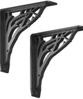 Angel Oak Heavy Duty Shelf Bracket Kit 8 By 8 Inches Set Of Two Metal Shelving Brackets Cast Iron Finish Over 500 Lbs Support