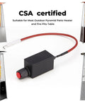 Electronic Igniter With Cable Replacement Part For Outdoor Pyramid Patio Heaters And Fire Pits Table CSA Certified