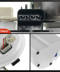 Detailed view of Dodge Ram Fuel Pump Module Assembly With Sending Unit For 1998 to 2002 Ram 1500 2500 3500 5.2L 5.9L V6 V8 V10 Engines 26 Or 34 Gallon Tank Replacement 4897666AA 5014318AE
