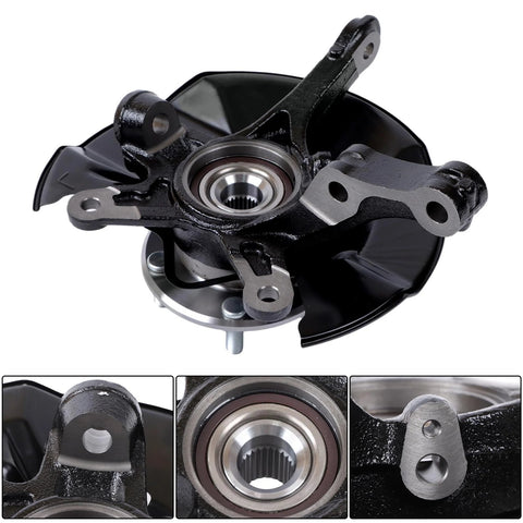 Front Driver Side And Passenger Side Wheel Hub Bearing Steering Knuckle Assembly Replacement For Honda Civic 2013 2014 2015