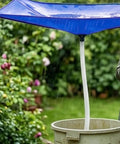 Rainwater Collection System With Hose, Water Storage Bag And Roof Drain Fitting Tarp For Lawn, Garden, Balcony, Camping And Greenhouse