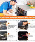 Step-by-step guide for installing Upgraded 2600W 240V Oven Bake Element Replacement For Whirlpool And Kenmore Ovens, WP308180.