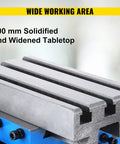 Close-up of Precision Milling Cross Slide Table For Milling Machines, highlighting 100 mm solidified and widened tabletop.