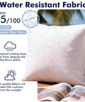 Pack Of 2 12x20 Outdoor Pillow Inserts Water Resistant And Waterproof Lumbar Cushions For Patio Furniture Sofa Bed Living Room Garden Decor With 7D Microfiber Fill