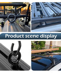 4 Pack T Track Mount Tie Down Anchors for Roof Racks M8 Stainless Steel T Slot Bolts and Rings securing cargo on car