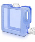 Eight Tenths Gallon Refrigerator Water Dispenser with Leak Proof Spigot and Easy Grip Handle in azure, plastic material.