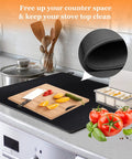 Glass Stove Top Cover That Adds Solid Heat Resistant Protection For Your Large Electric Cooktop Keeps Glass Or Ceramic Safe From Dust