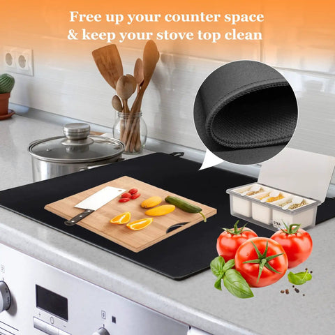 Glass Stove Top Cover That Adds Solid Heat Resistant Protection For Your Large Electric Cooktop Keeps Glass Or Ceramic Safe From Dust