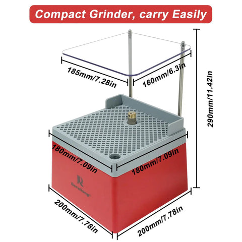 Cordless Rechargeable Stained Glass Grinder For Art Projects with 5/8 Inch Diamond Bit and Self-Feeding System