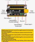 Diagram of Handheld 12V Spot Welder Control Board Kit With 99 Power Levels And 2400A Peak Output DIY PCB Circuit instructions.