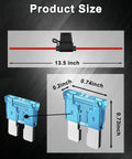 Product dimensions of Five Pack 12 Gauge Inline Fuse Holder Kit with Sixty ATC ATO Blade Fuses shown with measurements.