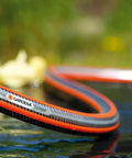 Close-up of Heavy Duty Three Quarter Inch Garden Hose, 25 Meter Length, 59 Feet, Flexible No Kink Water Hose with Power Grip