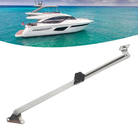 Stainless Steel 316 Marine Hatch Lid Stay Adjuster 8 to 14 Inches Boat Yacht Hatch Support with plastic knob