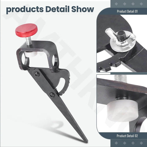 Attachment For Woodturning Tools That Fits Wolverine Grinding Jig, Vari-Grind Style Precision Clamp With Enhanced Grip To Stop Rolling