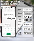 Top Tier Thermal Label Maker Tape 12mm By 40mm Legit Strong Grip White Refill Rolls 160 Labels Each Roll print preview on phone.