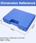 POPTOOL 17-piece cemented carbide drill bit and chisel set in blue storage case with handle (front view)