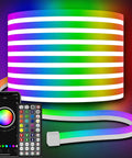 32.8Ft Flexible Neon Rope Lights With App And Remote Control Dope RGB LED Neon Rope Light With Music Sync Multiple Modes