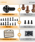 Heavy Duty Metric Flange Nuts And Bolts Assortment Kit With M6 M8 M10 Sizes Grade 10.9 Alloy Steel Black Finish comparison image