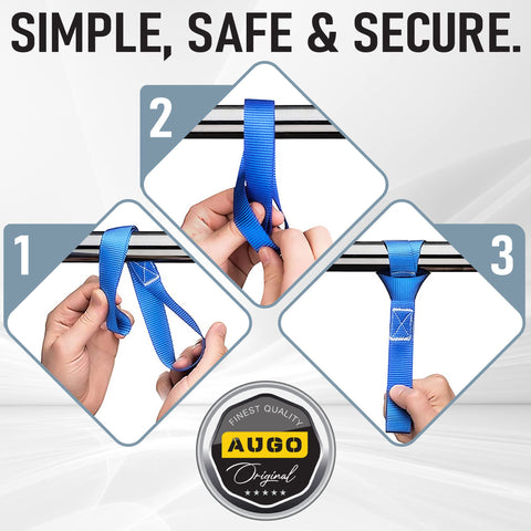 Using Six Pack Soft Loop Tie Down Straps For Securing ATVs UTVs Motorcycles Scooters Dirt Bikes And Lawn And Garden Equipment Heavy Duty