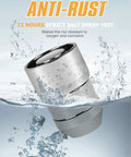 M14x1.5 Wheel Locking Lug Nuts Set Of 6 Conical 60 Degree Seat 1.5 Inch Length submerged in water illustrating anti-rust feature.