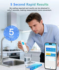 Six In One Smart Water Tester For Drinking Water With App Monitoring Digital Water Testing Kit in kitchen setting