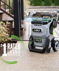 Front view of Dual 56V Battery Electric Pressure Washer With 3200 Psi Turbo Power And 2.0 Gpm Beast Mode, shown on patio