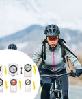 Cyclist using Orientation Compass With Map Scale Ruler And Magnifier For Hiking And Camping Navigation Lightweight Acrylic Multitool