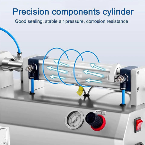 Precision components cylinder of a Semi Automatic Paste Bottle Filling Machine Single Head Stainless Steel Liquid Pump.