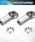 Badass CF12 Rod End Bearings 2 Pack With 3 4 Inch Right Hand Female Thread And Secure Jam Nut Built From 1045 Carbon Steel.
