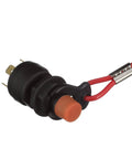 Universal Boat Kill Switch Kit With 50 Inch Coiled Lanyard And Disconnect Clip Red Black Nylon Casing 5A At 12V close-up