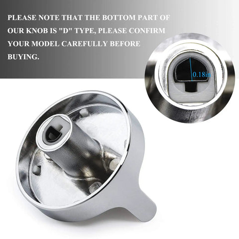 Stainless Steel Gas Range Stove Knobs Replacement Set (5 Pack) For Whirlpool Cooktop Ovens WCG97US0DS00 WCG97US6DS00