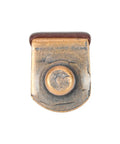 25 Pack Hella Sturdy L Shaped Cabinet Shelf Pins And Glass Support Brackets For Closet Storage Featuring Super Slick Vinyl Tipped Ends In A Sweet Antique Copper Finish For Flawless Diy Builds. Close-up view of an L shaped bracket with antique copper finish.